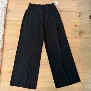 Forever 21 Black Wide Leg Pants High Waisted
